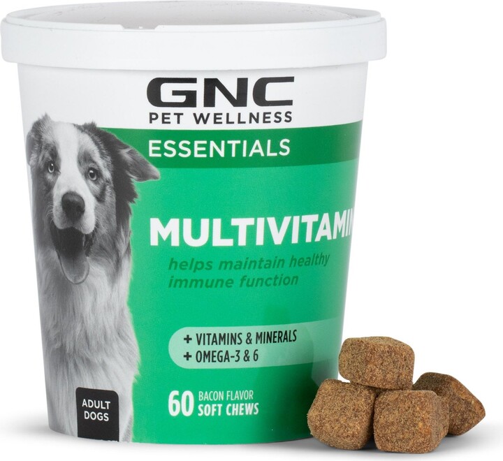 GNC Pets ESSENTIALS Multivitamin Soft Chews Dog Supplement, 60 count