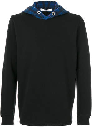 Givenchy plaid hood sweatshirt