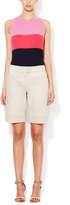 Thumbnail for your product : Magaschoni Sateen Shorts with Folded Cuffs