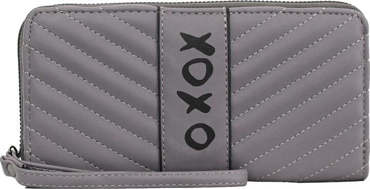XOXO Women’s Around Wristlet Wallet – Card Holders, 2 Cash Pockets and Phone Slot