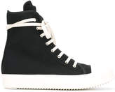 Thumbnail for your product : Rick Owens perforated high-top sneakers