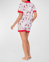 Thumbnail for your product : Bedhead Pajamas Card-Print Organic Cotton Shorty Pajama Set