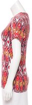 Thumbnail for your product : Tory Burch Abstract Print Sequined-Embellished Top