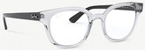Thumbnail for your product : Ray-Ban RX4324V acetate square-frame glasses
