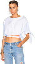 Thumbnail for your product : Alexander Wang Short Sleeve Cropped Shirt