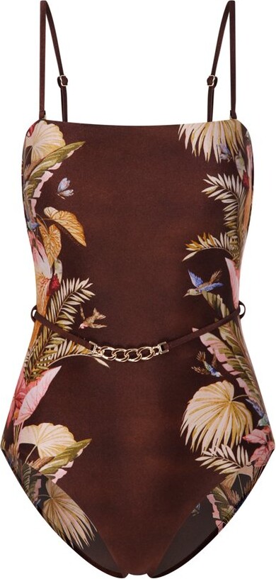 Zimmermann Ascension Bandeau One-Piece Swimsuit