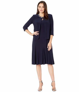 alex evenings beaded jacket dress