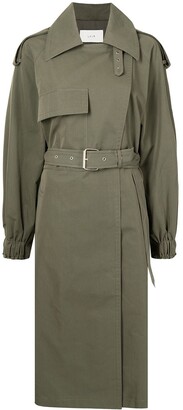 LVIR Belted Long-Sleeved Trench Coat