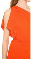 Thumbnail for your product : Vionnet One Shoulder Capelet Dress