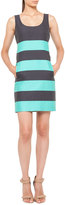 Thumbnail for your product : Akris Punto Relaxed Striped Dress, Navy/Pool