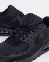 nike air max 90 recraft trainers in triple black