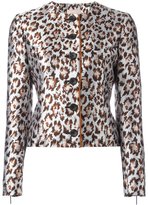Christopher Kane - veste imprimée léopard - women - Polyester/Viscose - 40