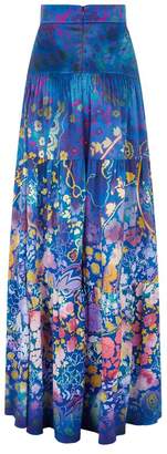 Peter Pilotto Floral Silk Maxi Skirt