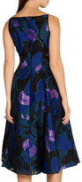 Thumbnail for your product : Lela Rose Organza-trimmed Fil Coupé Dress - Black