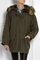 Thumbnail for your product : McQ Faux fur-lined cotton parka