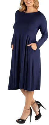 Navy Blue Casual Dress | Shop the world's largest collection of fashion |  ShopStyle