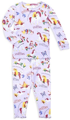 Books to Bed Little Girl's Uni The Unicorn 3-Piece Cotton Pajama & Book Set