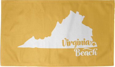 East Urban Home Virginia Beach Virginia Yellow Area Rug