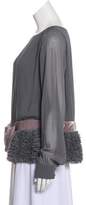 Thumbnail for your product : Valentino Lightweight Pleated Blouse
