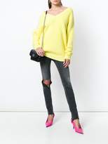 Thumbnail for your product : Balenciaga Long Sleeve V Neck sweater