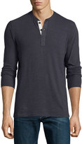 Thumbnail for your product : Rag & Bone Standard Issue Basic Long-Sleeve Henley Shirt, Navy