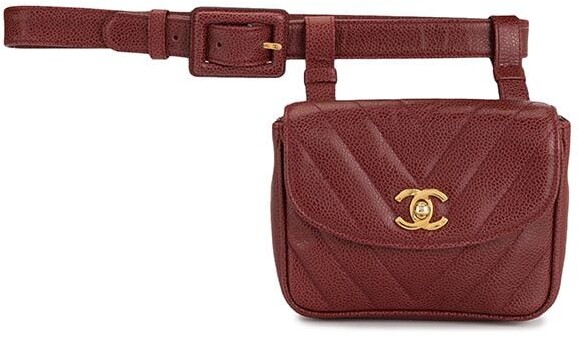 Chanel Pre Owned 2002 V Stitch waist belt bag - ShopStyle