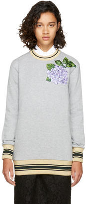 Dolce & Gabbana Grey Floral Sweatshirt