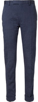 Thumbnail for your product : Gant Navy Slim-Fit Cotton-Blend Suit Trousers