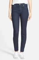 Thumbnail for your product : Madewell 'High Riser' Skinny Skinny Jeans (Davis Wash) (Long)