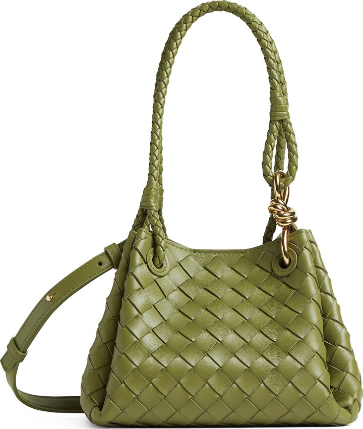 Bottega Veneta Small Leather Parachute Shoulder Bag