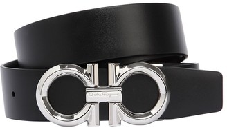 silver ferragamo belt