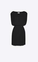 Thumbnail for your product : Saint Laurent Pleated Dress In Washed Silk Georgette