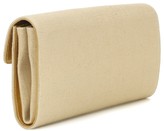 Thumbnail for your product : Roger Vivier Envelope linen clutch