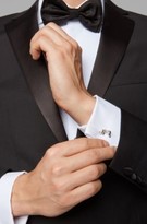 Thumbnail for your product : HUGO BOSS Lion-shaped cufflinks in polished brass