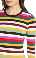 Thumbnail for your product : Ali & Jay Fun Fridays Long Sleeve Stripe Sweater Minidress