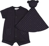 Thumbnail for your product : Emporio Armani Logo printed cotton romper & toy