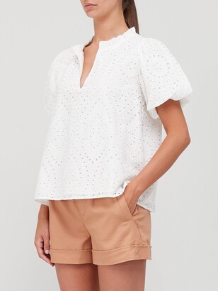 Sofie Schnoor Broderie Anglaise Top - White