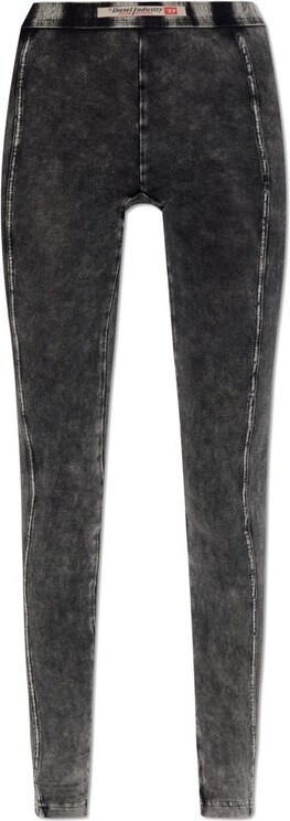 Diesel Athena-Dnm Denim Effect Leggings