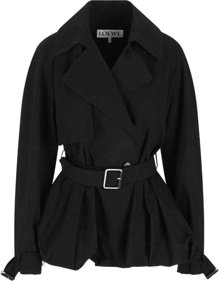 Loewe Belted Balloon-Silhouette Jacket