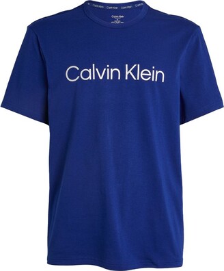 Calvin Klein Men's Blue T-shirts | ShopStyle