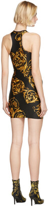 Versace Jeans Couture Black Regalia Baroque Short Dress