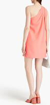 Thumbnail for your product : Halston One-shoulder crepe mini dress