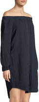 Thumbnail for your product : Three Dots Off-The-Shoulder Long-Sleeve Tunic, Navy