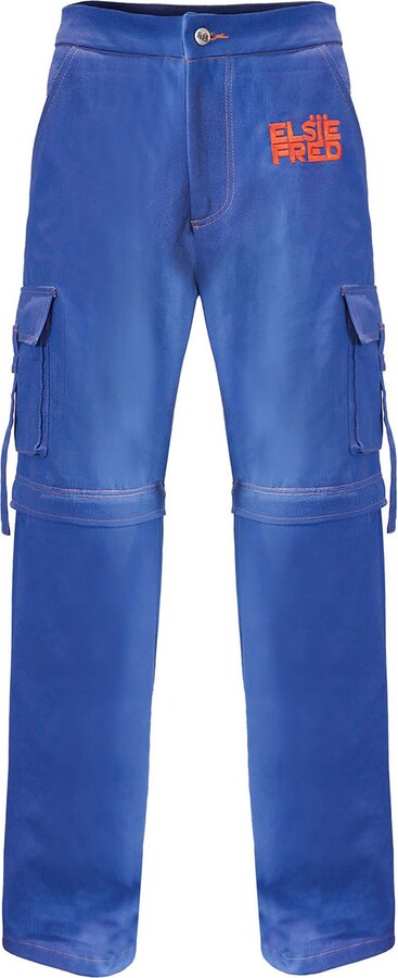 Elsie & Fred Blue Inner City Life Denim Cobalt Zip Off Cargo Pants -  ShopStyle Jeans