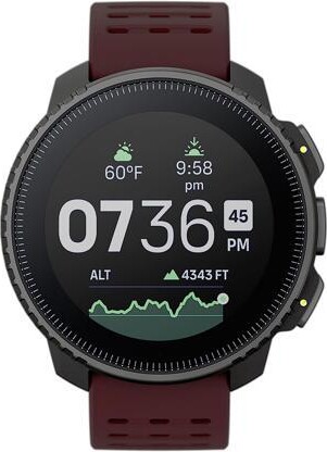 Suunto Vertical: Adventure GPS Watch, Large Screen, Offline Maps, Black/Ruby