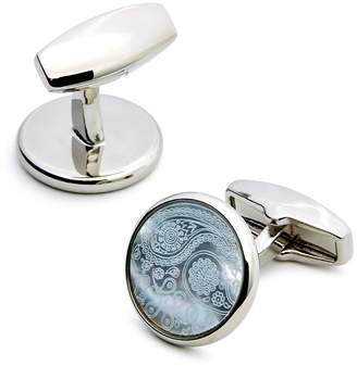 Simon Carter Paisley Mother-of-Pearl Cufflinks