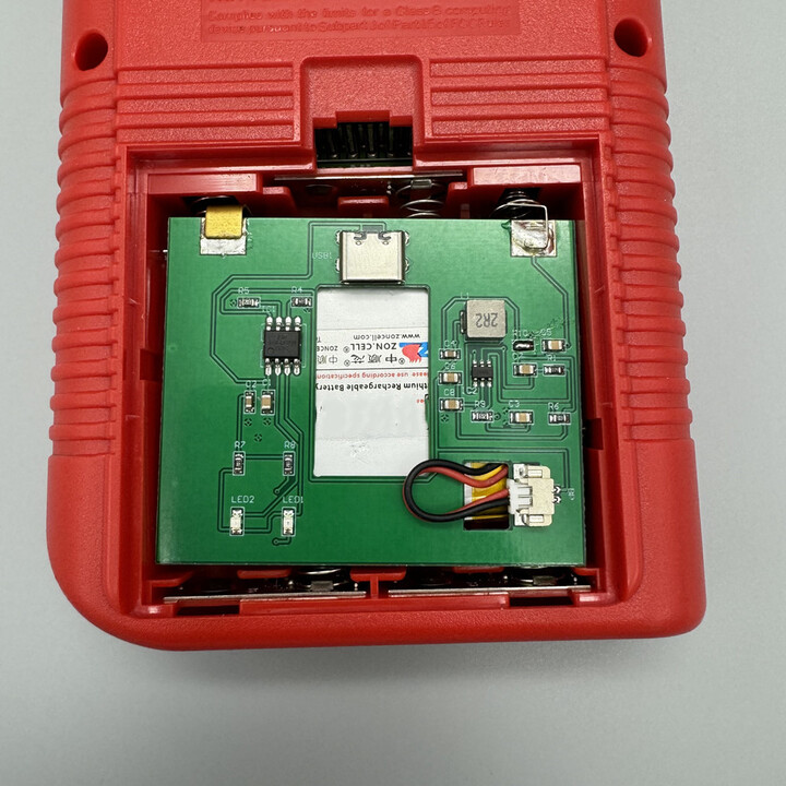 NICOS retro game console with rechargeable battery set for Gameboy GB DMG