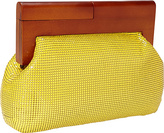 Thumbnail for your product : Whiting & Davis Whiting and Davis Heidi Wood Framed Mesh Clutch
