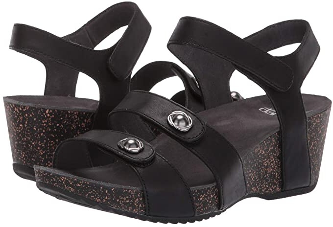 dansko black sandals