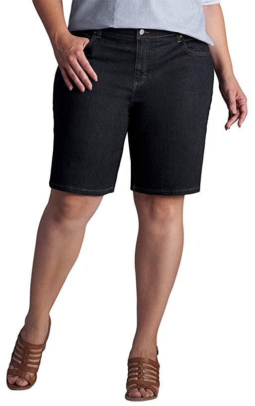 Lee Femme Minceur Pantalon Noir Natural Fit Coupe Droite Taille 20 W Med Neuf avec étiquettes 